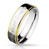 SL08 Ocelový prsten s nápisem forever love | Velikost: 50