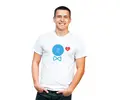 Valentýnské tričko pánské He / She | Velikost: S | Bílá