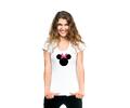 Valentýnské tričko dámské Mickey/Minnie | Velikost: S | Bílá