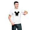 Valentýnské tričko pánské Mickey/Minnie | Velikost: S | Bílá
