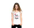 Valentýnské tričko dámské Mr. a Mrs. Right | Velikost: S | Bílá
