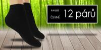 12 párů pánských bambusových ponožek | Velikost: 40-43 | Černá