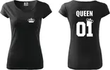 Dámské tričko QUEEN | Velikost: S | Černá