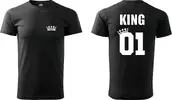 Pánské tričko KING | Velikost: S | Černá