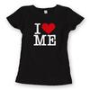 Dámské tričko „I Love Me“ | Velikost: S | Černá