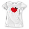 Dámské tričko „Srdíčko puntíky“ | Velikost: S | Bílá