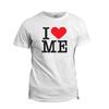 Pánské tričko „I Love Me“ | Velikost: S | Bílá