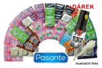 Kondomy Pasante velký mix 100 ks + svítící klíčenka + lubrikační gel 30 ml