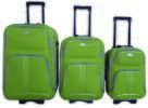 Sada 3 kufrů 100% Polyester Travel Lex - Comfort Colors | Zelená