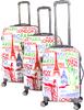 Sada 3 kufrů z ABS Travel Lex - City Aluminum | Bílá