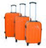 Sada 3 kufrů v PP provedení Travel Lex - Premium Color Aluminum | Oranžová