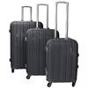 Sada 3 kufrů v PP provedení Travel Lex - Premium Aluminum | Šedá