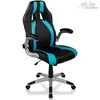 Kancelářská židle GT Stripes Series černá/světle modrá
