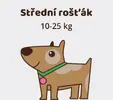 Střední rošťák (od 10 do 25 kg)
