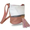 Crossbody kabelka pink/white
