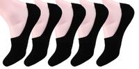 5 párů ponožek do balerínek | Velikost: 35-38 | Černá
