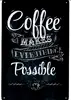 Plechová cedule Coffee