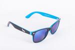 Černo-modré brýle Kašmir Wayfarer - skla modrá zrcadlová