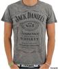 Pánské tričko Jack Daniel's, acid wash šedé | Velikost: L