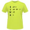 Pánské tričko „Skóre reflexní“ | Velikost: S | Žlutá reflexní