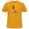Pánské tričko „Pomlázka“ | Velikost: S | Žlutá hořčice
