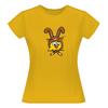 Dámské tričko „Kuře-zajíc“ | Velikost: S | Žluto-zlatá