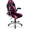 Kancelářská židle GT Stripes Series černá/růžový