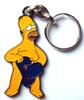 Kovová klíčenka Homer s kloboukem