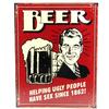 Retro - Plechová cedule Beer 1862