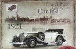 Retro - Plechová cedule Car Culture Auto World 1921