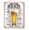 Retro - Plechová cedule How To Order A Beer