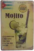 Retro - Plechová cedule Recipe For Mojito