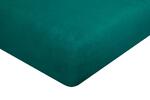 Kvalitní jersey prostěradlo / smaragdově zelená | Velikost: 180 x 200 cm
