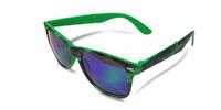 model 3 - skládací brýle zelené - zrcadlové modrozelené