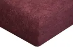 Froté prostěradlo | Velikost: 90 x 200 cm | Tmavě hnědá