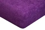 Froté prostěradlo | Velikost: 90 x 200 cm | Tmavě fialová