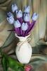 Dekorace tulipán (modrý)