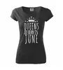 Queens are born in June | Velikost: XS | Černá
