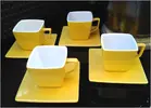 Sada "YELLOW": 4× šálek 150 ml + podšálek