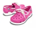 CROCS Kids - Beach Line Boat Shoe | Velikost: 31-32 | Fuchsia/White