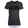 Dámské tričko Star Wars Black logo | Velikost: S | Černá