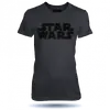 Dámské tričko Star Wars Black logo | Velikost: S | Černá