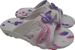 Dětské nazouváky Butterfly bílé | Velikost: EU28 - vnitřní stélka 17 cm