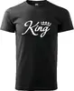 Pánské tričko King | Velikost: XS | Černá