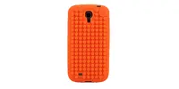 Pixelový kryt na Samsung S4 - oranžový