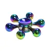 Kovový Fidget Spinner Teardrop Rainbow