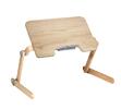 Originální dřevěný stolek pod notebook - přírodní