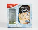 Ledová káva Nescafé frappé 10x 20 g + sklenice zdarma (žlutá)