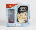 Ledová káva Nescafé frappé 10x 20 g + sklenice zdarma (růžová)