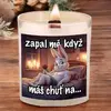 Svíčka s praskajícím knotem - Pan králík